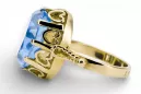 Ring Aquamarin 14 Karat Gelbgold Vintage vrc134y